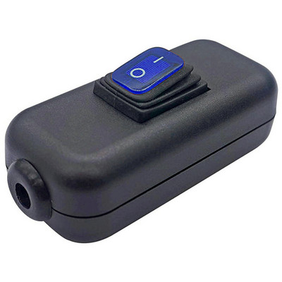 Inline prekidač Vodootporan IP65 Otporan na prašinu Max AC100~250V 10A On/Off Plavi LED indikator