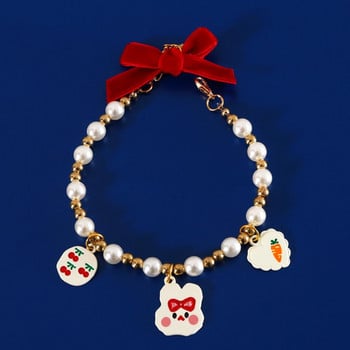 Κολιέ Pretty Cat Faux Pearl Κρεμαστό κόσμημα για κατοικίδια Δώρο Κολάρα για κατοικίδια Ευκολοφόρετο διακοσμητικό