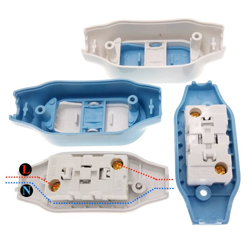 Paket od 5 - linijski prekidač za uključivanje/isključivanje s kabelom Max. AC250V 10A