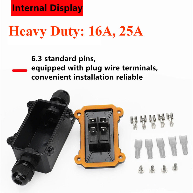 IP65 veekindel 16A 25A raskeveokite suure vooluga sisekaabel sisse/välja lüliti Max AC3~220V LED indikaator tolmukindel õlikindel