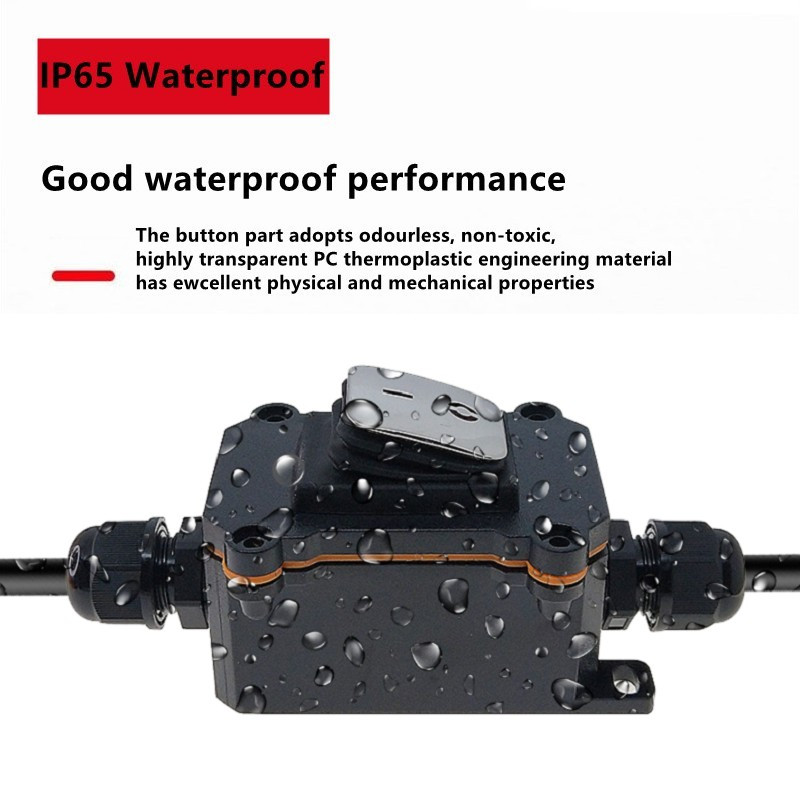 IP65 Vodootporni linijski prekidač AC250V 16A LED indikator Gumb s premazom od nehrđajućeg čelika Otporan na prašinu Otporan na ulje