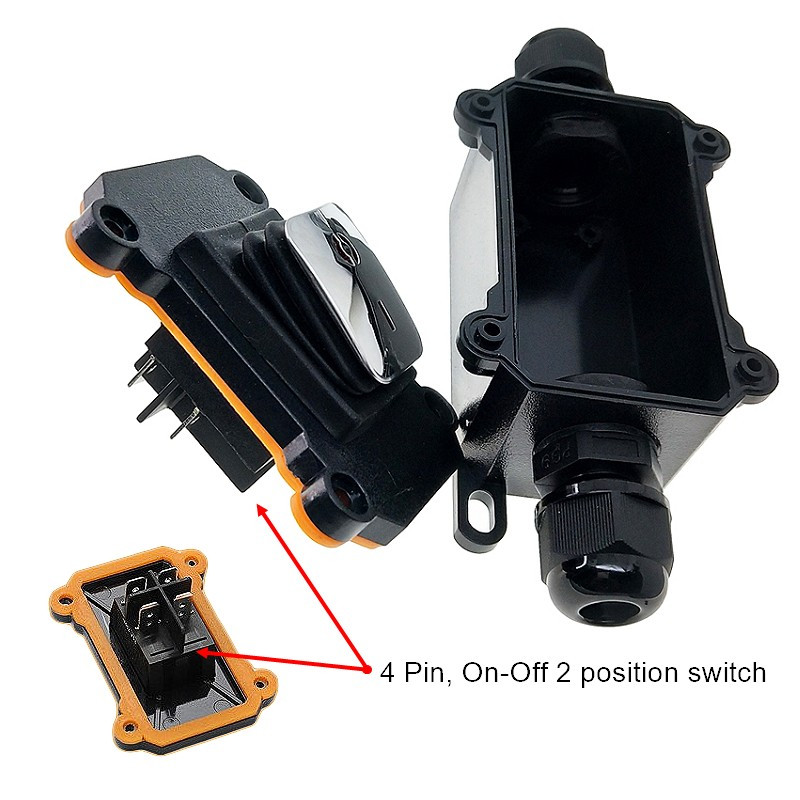 IP65 Vodootporni linijski prekidač AC250V 16A LED indikator Gumb s premazom od nehrđajućeg čelika Otporan na prašinu Otporan na ulje