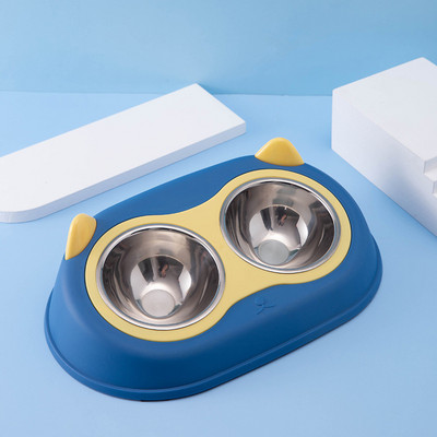 Lolojumdzīvnieku bļoda suņu daudzfunkcionāla aizsardzība Dzemdes kakla mugurkaula Pretsitiena bļoda suņu bļoda kaķu bļoda nerūsējošā tērauda dubultā bļoda mājdzīvnieku piederumi