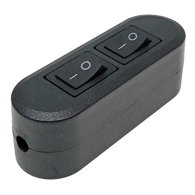 Duplex On Off Inline kabelski prekidač AC 250V 6A za spavaću sobu Stolna lampa Stolno svjetlo