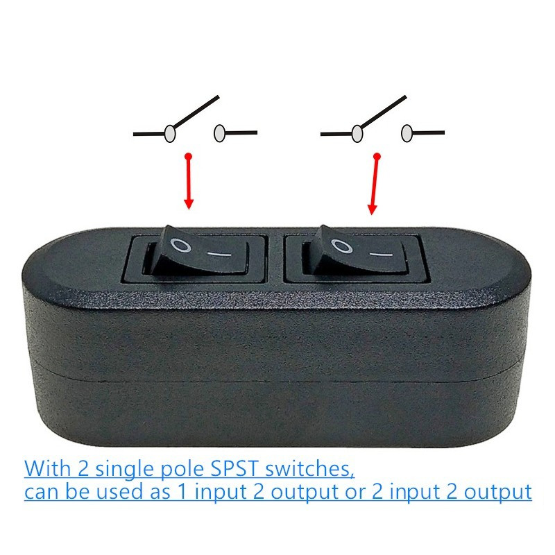 Duplex On Off Inline kabelski prekidač AC 250V 6A za spavaću sobu Stolna lampa Stolno svjetlo