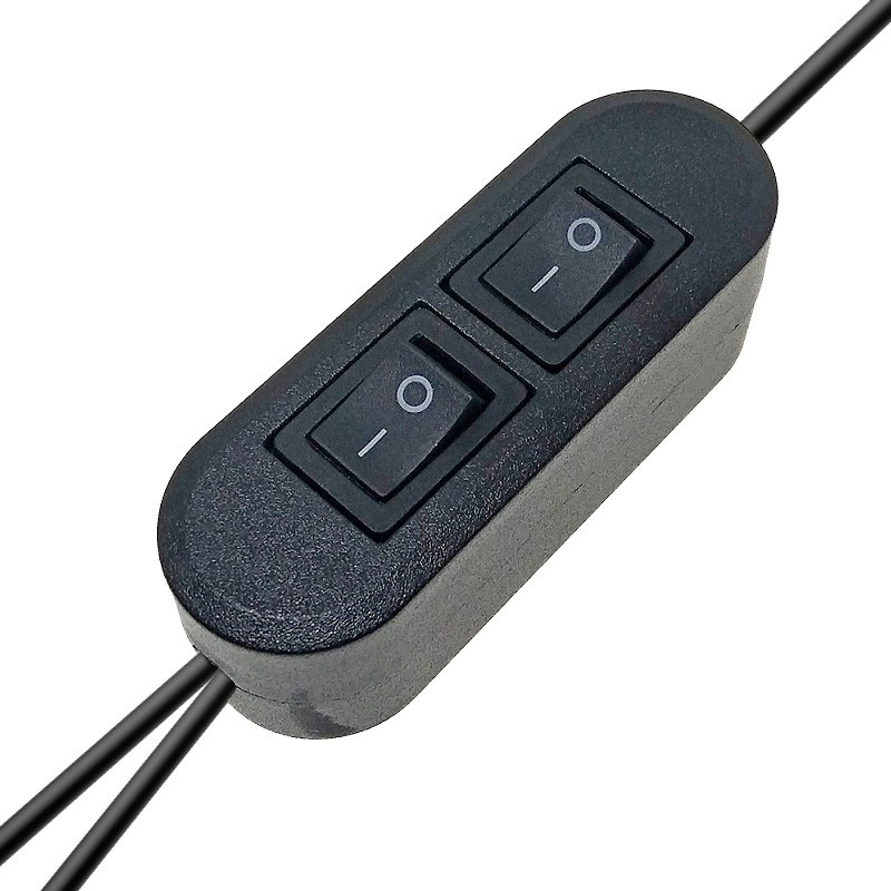 Duplex On Off Inline kabelski prekidač AC 250V 6A za spavaću sobu Stolna lampa Stolno svjetlo