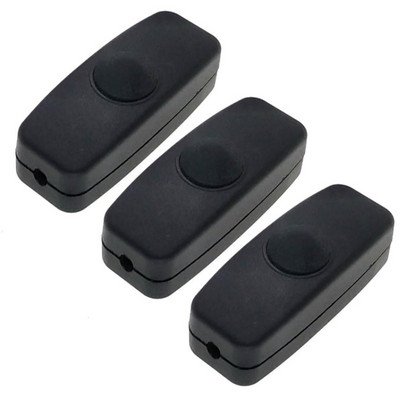 (5 pakiranja) DC Inline ON/OFF kabelski prekidač DIY Push Button 1~250V 1A