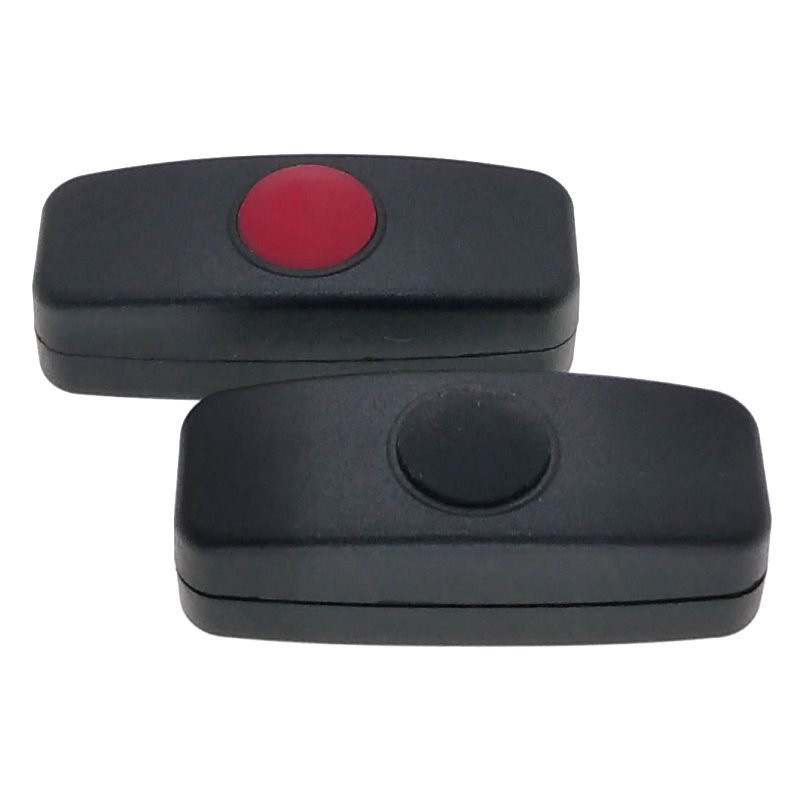 (5 pakiranja) DC Inline ON/OFF kabelski prekidač DIY Push Button 1~250V 1A