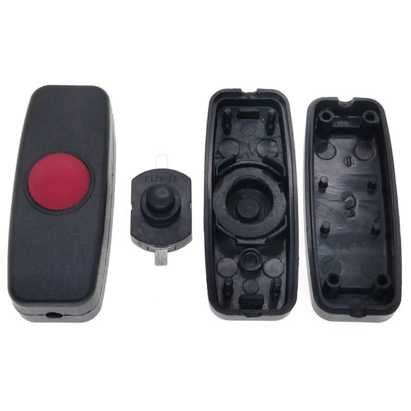 (5 pakiranja) DC Inline ON/OFF kabelski prekidač DIY Push Button 1~250V 1A