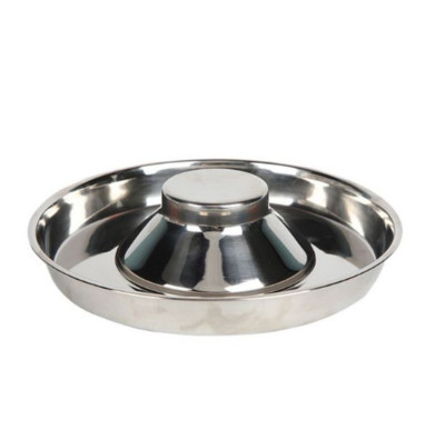 Lemmiklooma roostevabast terasest ümmargune koerakauss kutsikate pesakonna toitmisnõu võõrutus hõbedane roostevaba söötja veekauss lemmikloomade söötmiskauss