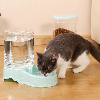 3,8L Πλαστική τροφοδοσία κατοικίδιων ποτών για σκύλους γάτας Αυτόματη τροφοδοσία μεγάλης χωρητικότητας τροφή για ζώα σε μπουκάλι νερό Dropshipping