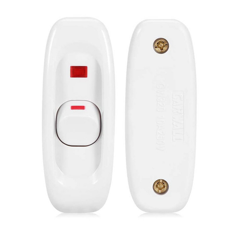 Beépített BE/KI Asztali lámpa Asztali lámpa kábel kapcsoló LED visszajelző 110~250V 10A WT