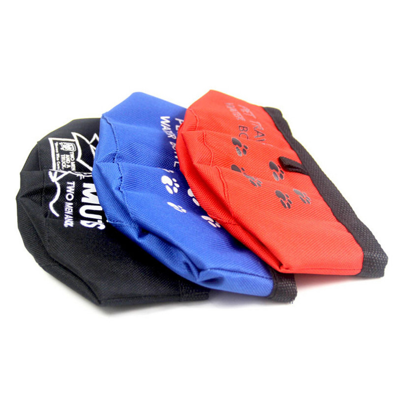 1 gab Oksfordas saliekamā ūdens bļoda mājdzīvnieku suņiem saliekamās bļodas Pārnēsājamas āra ceļojumu mājdzīvnieku kucēnu barotavas Barošanas trauki Mājdzīvnieku piederumi