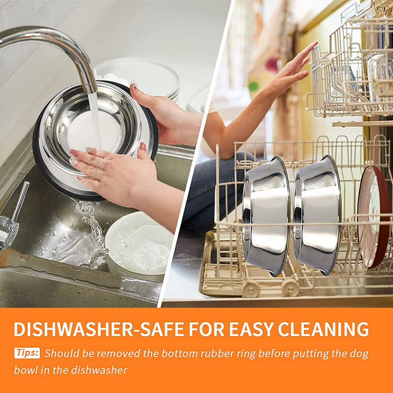 Libisemisvastased koerakausid Roostevabast terasest lemmikloomakausid koertele Kassidele Toit Veesöötur Suured Koerte Nõud Kutsika Kassikauss Lemmikloomatarvikud