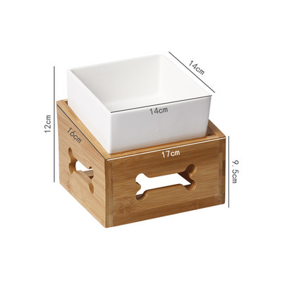 Keramičke zdjelice za pse Dvostruke zdjelice za jelo i piće Nordijski stil za zaštitu vratne kralježnice Keramičke zdjelice za kućne ljubimce protiv prevrtanja