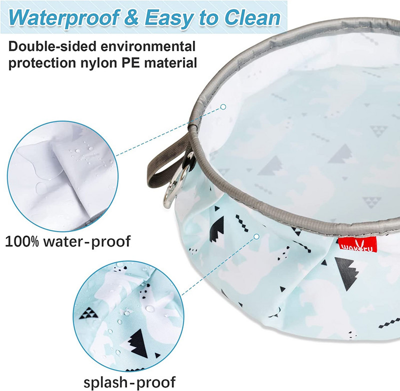 Wakytu 3L kokkupandavad koerakausid reisikoertele kaasaskantav mahukas veekauss koertele, taldrik õues telkimiseks Lemmikloomakassi toidukausid