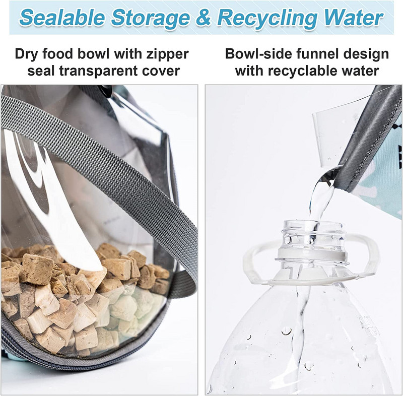 Wakytu 3L kokkupandavad koerakausid reisikoertele kaasaskantav mahukas veekauss koertele, taldrik õues telkimiseks Lemmikloomakassi toidukausid