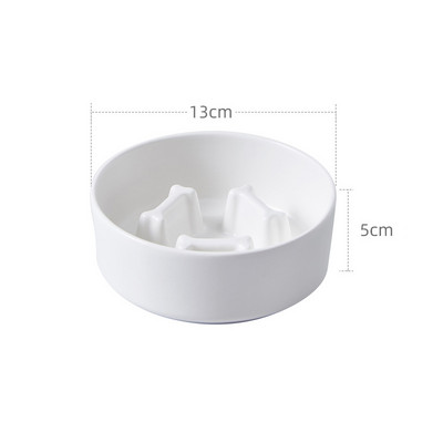 Mazi suņu bļodas Keramikas mājdzīvnieku lēnas barošanas bļoda kucēns Aizrīšanās necaurlaidīgs Neslīdošs barotavas Suņu barības šķīvju piederumi