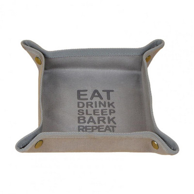 Posuda za pse Vodootporna skrivena kopča Dizajn Rastavljanje Sklopiva platnena posuda za štene otporna na ulje Hranilica za vani