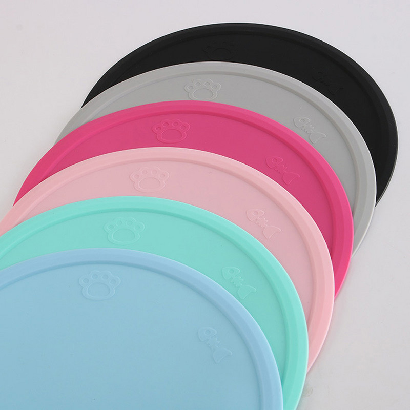 48*27cm Mājdzīvnieku suņu kucēnu kaķu barošanas paklājiņa paliktnis jauks mākoņa formas silikona trauka bļoda Barības barības novietošana suņu aksesuāri