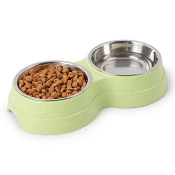 Μπολ για κατοικίδια Μπολ για γάτες Μπολ για σκύλους Μπολ από ανοξείδωτο ατσάλι Μπολ Αντιολισθητική τροφή για γάτες Διπλό μπολ Εύκολο καθάρισμα Αξεσουάρ σκυλιών Προμήθειες για κατοικίδια