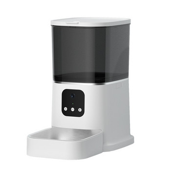 6L видео камера Feeder Време интелигентна автоматична хранилка за домашни любимци за котки кучета WiFi интелигентен дозатор за суха храна купа за запис на глас