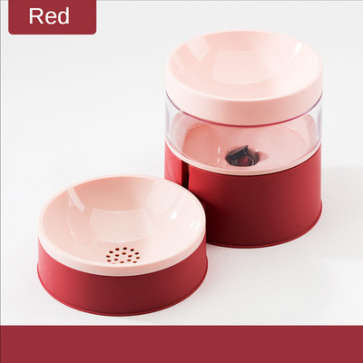 Lolojumdzīvnieku suņu kaķu ūdens dozators Automātisks dzeramā ūdens padeves bļoda dubultā bļoda mājdzīvnieku barības trauks kucēnu suņiem kaķiem piederumi