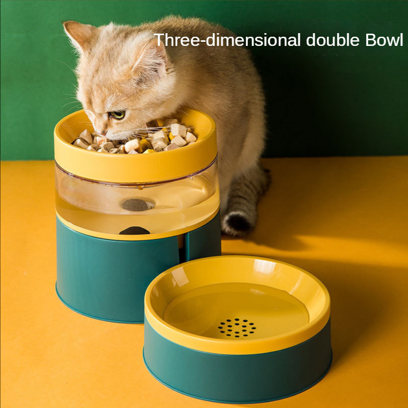 Lolojumdzīvnieku suņu kaķu ūdens dozators Automātisks dzeramā ūdens padeves bļoda dubultā bļoda mājdzīvnieku barības trauks kucēnu suņiem kaķiem piederumi