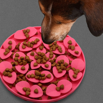 Αντιολισθητικό μπολ με αργή τροφοδοσία για σκύλους Αντιολισθητικό μπολ κουταβιού Γάτα αργής κατανάλωσης Μπολ Πιάτο αντι-πνιγμού Ταΐσματος τροφής για σκύλους Γάτα Προμήθειες για κατοικίδια