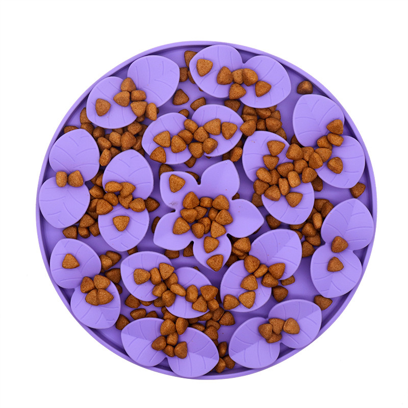 Suņa lēnās barošanas trauks pretslīdēšanas kucēns kaķis lēni ēd trauku trauks pret saķīlētiem barības šķīvis barošana suņu kaķu barības bļoda mājdzīvnieku piederumi