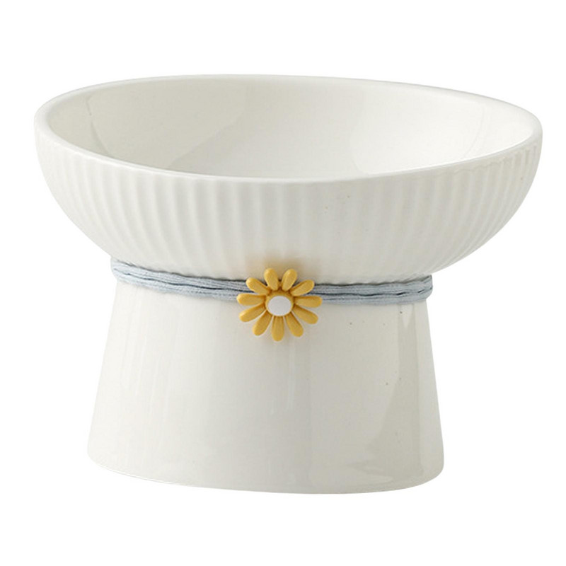 Viena bļoda kaķu suņiem Paaugstināti kaķu trauki Praktiski neizšļakstīti kaklu aizsargājoši mājdzīvnieku piederumi Barības padevējs Stabils mājdzīvnieku barotājs