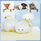 Dizajn simpatične patke Keramički kućni ljubimac, mačka, pas, posuda za piće, mali štenci, psi, odrasle mačke, hrana i voda, pribor za kućne ljubimce