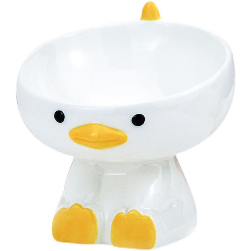 Dizajn simpatične patke Keramički kućni ljubimac, mačka, pas, posuda za piće, mali štenci, psi, odrasle mačke, hrana i voda, pribor za kućne ljubimce