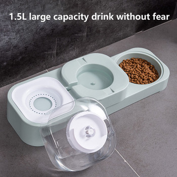 1.5L нова мода купи за домашни любимци храна автоматична хранилка фонтан вода пиене за котка куче коте контейнер за хранене консумативи за домашни любимци