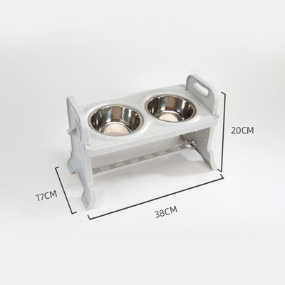 Paaugstināti paaugstināti suņu bļodas Regulējami pacelti suņi Divkārši bļodas ar statīvu mājdzīvnieku barošanas trauku maziem vidēji lieliem suņiem