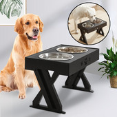 Uus koerte topeltkauss, reguleeritava kõrgusega kõrgendatud lemmiklooma kassitoidu söötmisnõu koos aluse tõstelauaga roostevabast terasest koera veesööturi jaoks