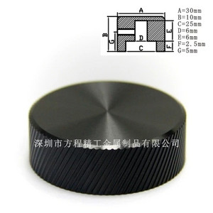 1 tk tipptasemel alumiiniumist nupuga potentsiomeetri nupp 30 * 10 * 6 mm helitugevuslüliti pöördkodeerija nupud hõbedane/must/kuldne