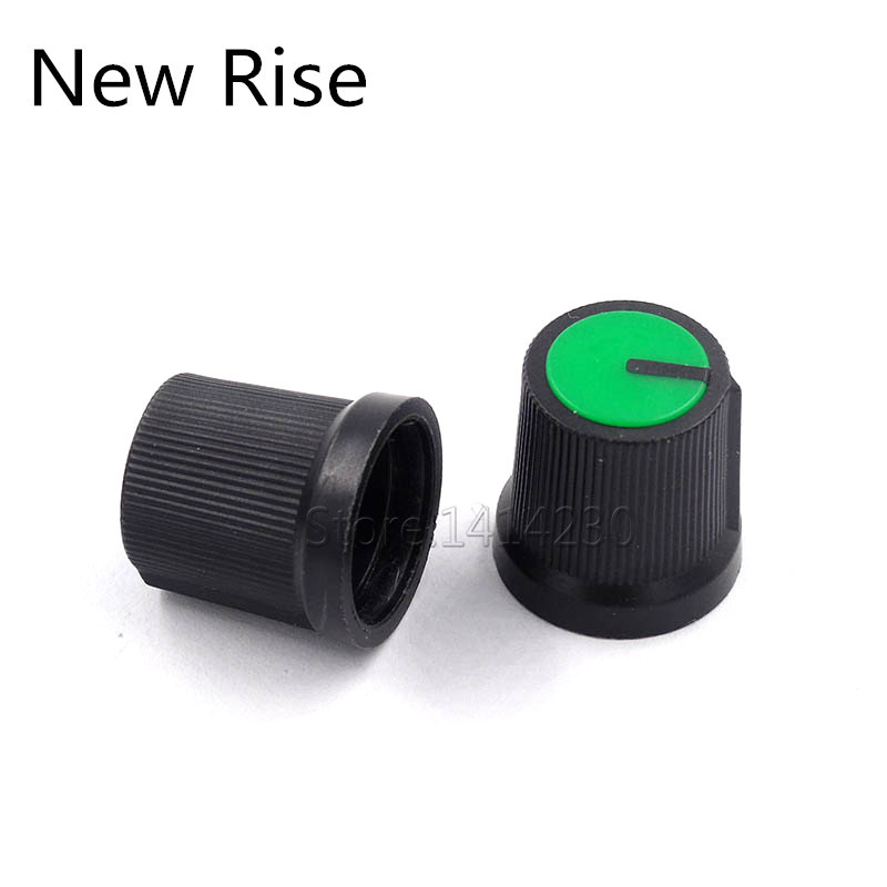 10 tk AG3 WH148 potentsiomeetri lüliti nupp kork plastikust nupp ploomi käepide 15x17 mm ava 6 mm