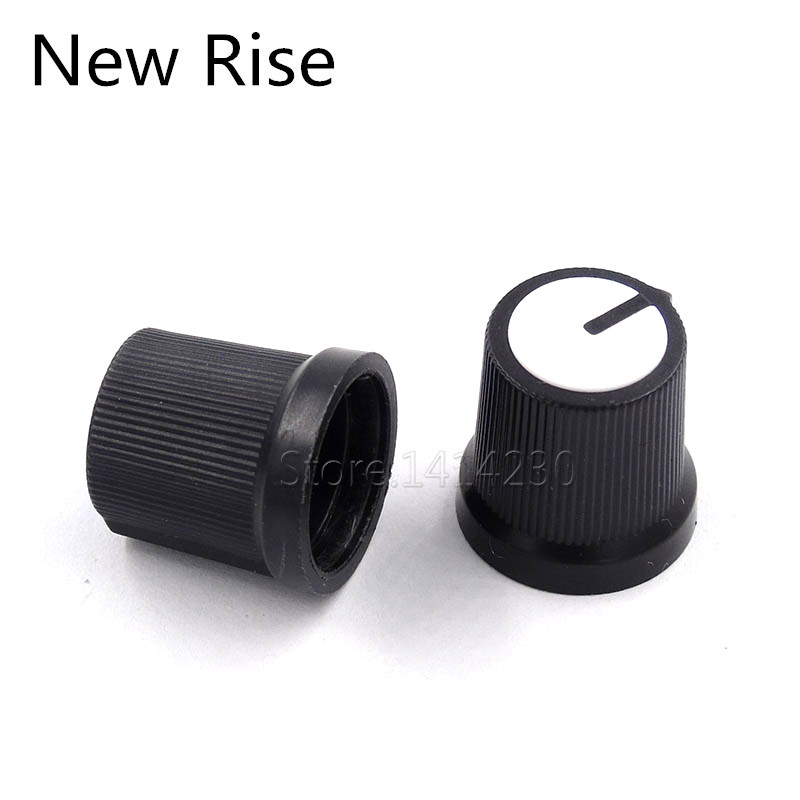 10 tk AG3 WH148 potentsiomeetri lüliti nupp kork plastikust nupp ploomi käepide 15x17 mm ava 6 mm