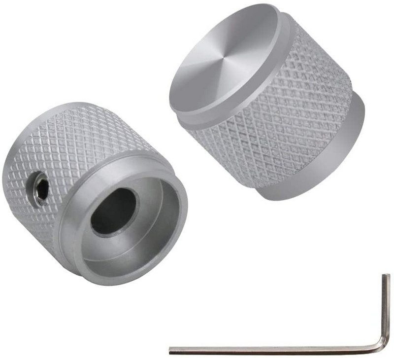 2TK 17*16mm nupp alumiiniumsulamist potentsiomeetri juhtnupp helitugevuse heli elektrikitarri bassi kruvi tüüp 17 x 16mm (dh) NUPP