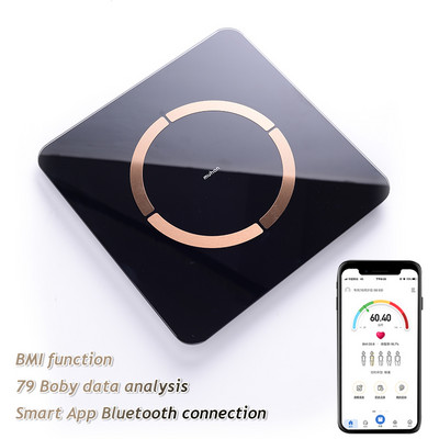 Везни за баня Интелигентна безжична дигитална везна Телесни мазнини Воден баланс BIM анализатор на състава Свържете Bluetooth смартфон
