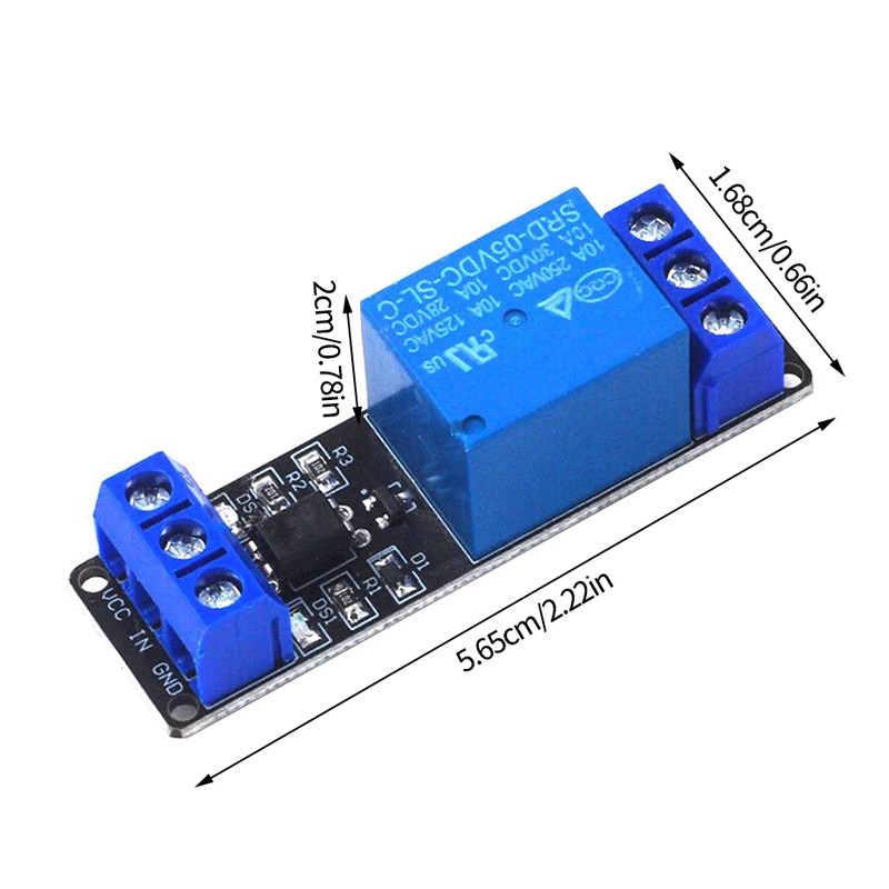 5v 1-kanaliline elektromagnetrelee moodul optiliselt isoleeritud madala taseme triger Plc juhtplaat