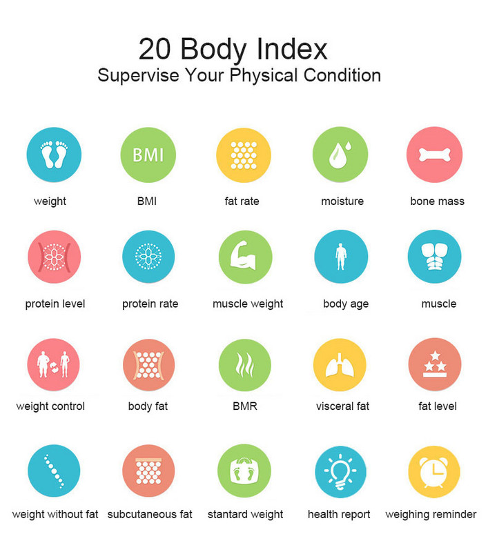 Original Smart Body Fat Scale Digitaalne kaalumine Vannitoa Kaal Põrand Bezmen Bluetooth Kaal Kaal Electronique