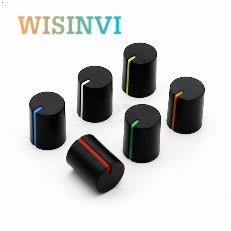 10 TK plastikust nupu korgi läbimõõt 11 mm kõrgus 13,5 mm potentsiomeetri kodeerija nupp 180 kraadi D sisemine auk 6 mm