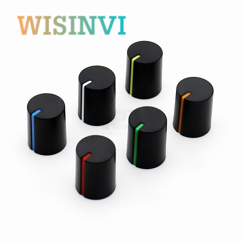 10 TK plastikust nupu korgi läbimõõt 11 mm kõrgus 13,5 mm potentsiomeetri kodeerija nupp 180 kraadi D sisemine auk 6 mm