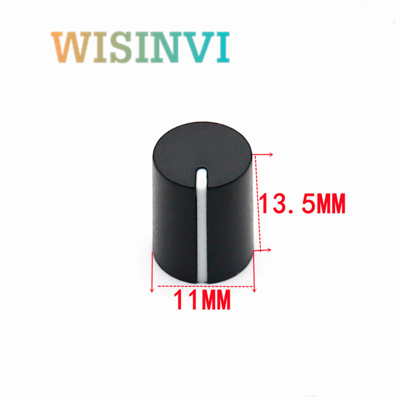 10 TK plastikust nupu korgi läbimõõt 11 mm kõrgus 13,5 mm potentsiomeetri kodeerija nupp 180 kraadi D sisemine auk 6 mm