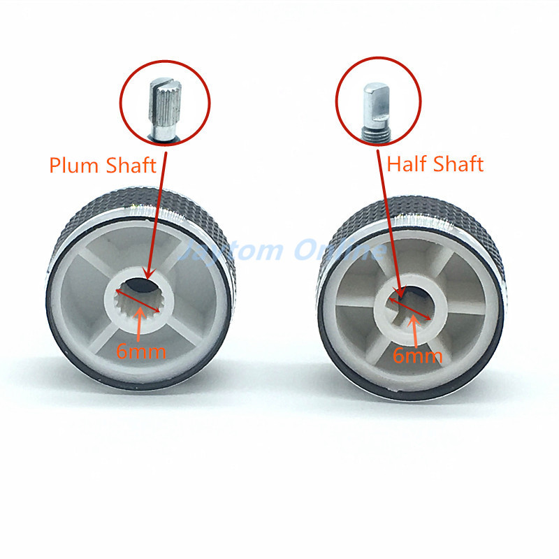 1 tk audio auto DVD navigatsiooni helitugevuse nupp Power Aplifer helitugevuse nupud potentsiomeetri lüliti korgid 20 23 26 30x13mm D telg ploomi telg