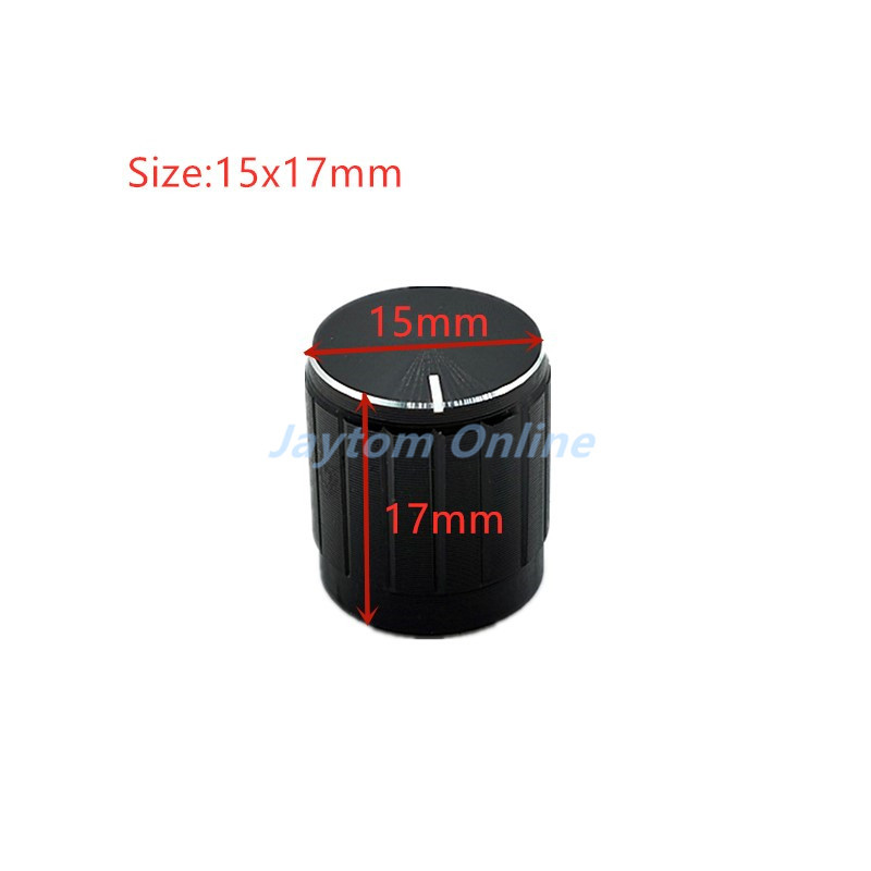 2tk mustast alumiiniumsulamist potentsiomeetri/kodeerija nupud lülitikorgid 30x17mm 21x17mm 15x17mm poolvõll ploomivõll