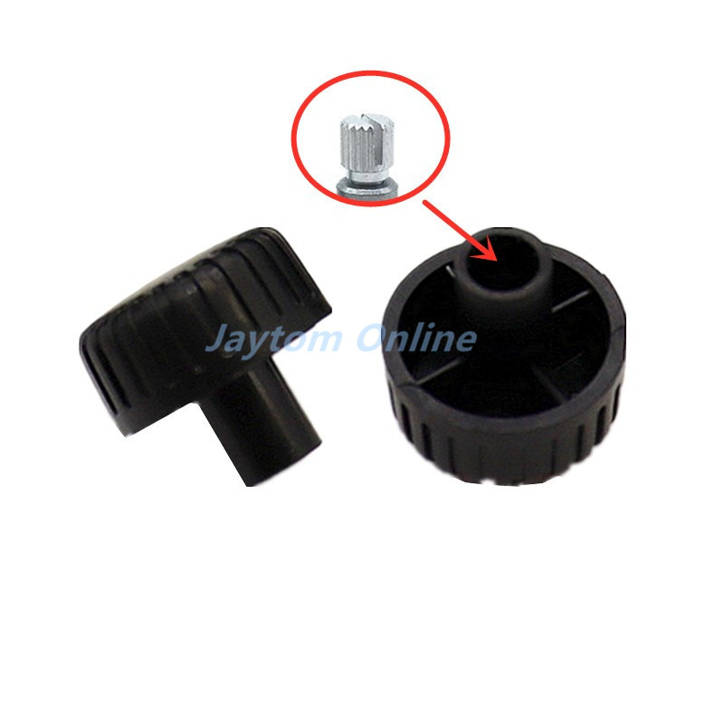 5 komada 21 × 19 MM plastičnih pruga BlackCap potenciometar enkoder gumb prekidača osovina šljive 6 mm