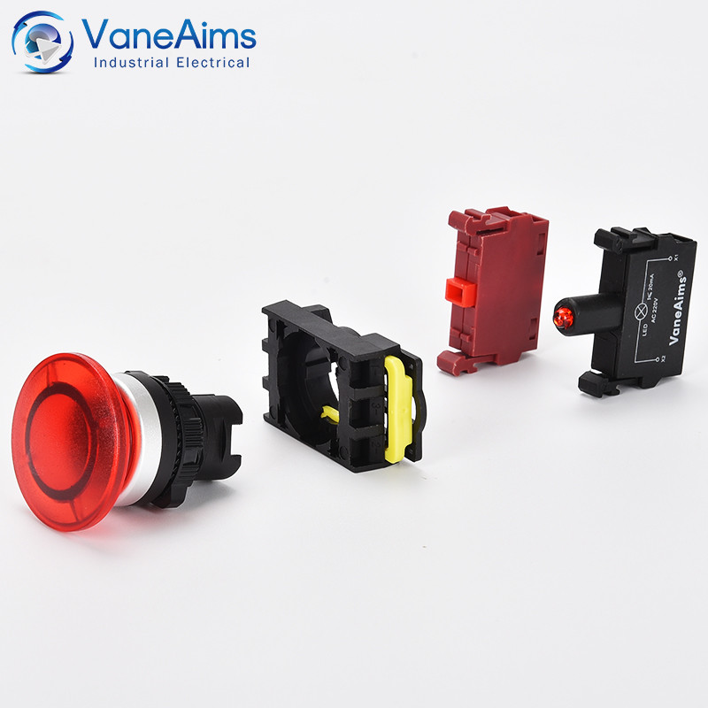 LA36M nupplüliti kontakt 1NO või 1NC, tavaliselt avatud, tavaliselt suletud, lisaklemmplokk